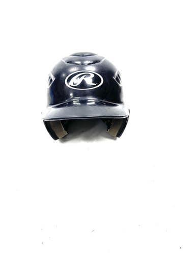 Used Rawlings 6 1/2  7 1/2 Batting Helmet No Mask Black One Size 11860-S000303397