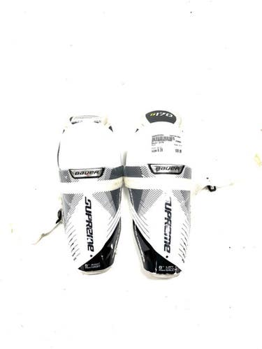 Used Bauer S170 Junior Shin Guards White 8" 11860-S000303393
