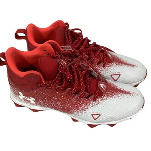 Used Under Armour Adult FB Cleats Red Senior 11.5 11347-S000262280