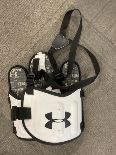 Used Under Armour RIB GUARD Lacrosse Rib Pads White MD 11614-S000228915