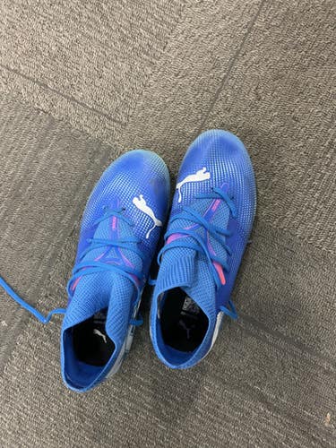 Used Puma Soccer Cleats Royal Blue Junior 01.5 11614-S000228907