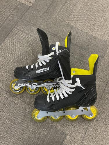 Used Bauer Roller Hockey Skates Black Junior 04 11614-S000228912
