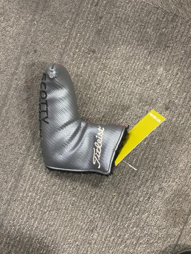 Used Titleist SCOTTY CAMERON MILLED PUTTERS HEADCOVER Golf Accessory Grey And Red 11614-S000228843