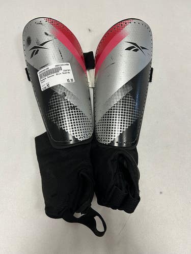 Used Reebok Soccer Shin Guards Adult Grey MD 11490-S000268199