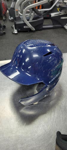 Used Evoshield HELMET WITH JAW Batting Helmet w/Mask Navy Blue One Size 11497-S000154848