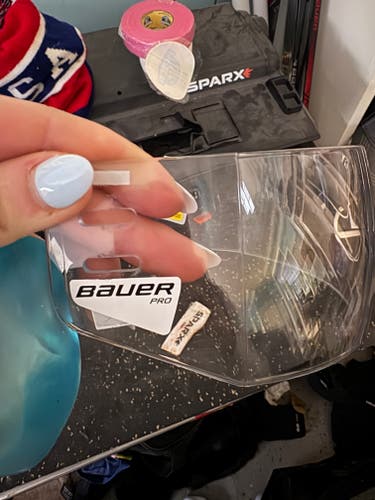 Bauer Pro Straight Visor Clear Visor (New)