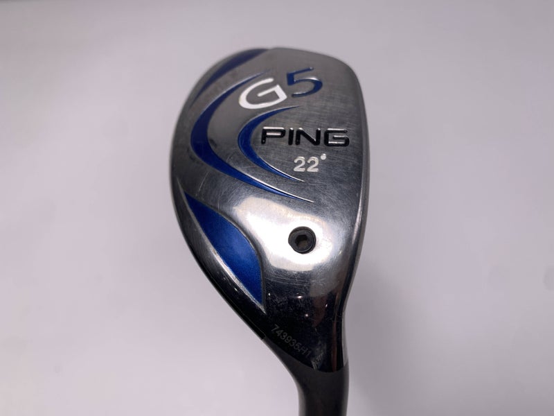 Ping G5 4 Hybrid 22* Grafalloy ProLaunch Blue Stiff Graphite Mens RH