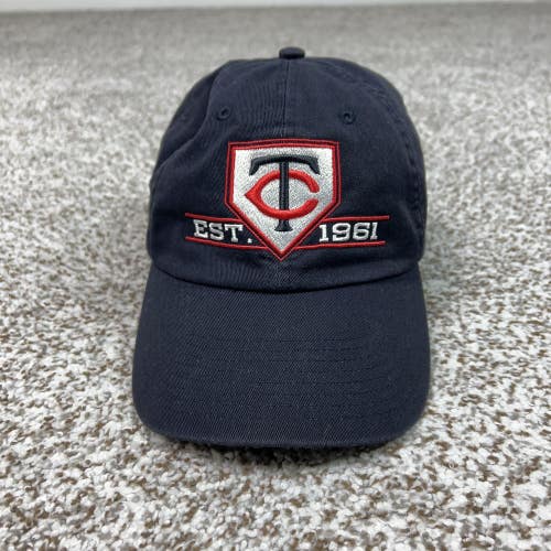 Minnesota Twins Hat Cap Strap Back Mens One Size Blue MLB Baseball Nike Dad Logo