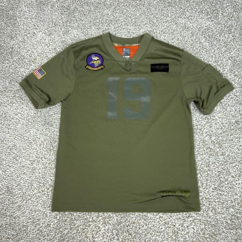 Minnesota Vikings Jersey Boys Youth XL Green NFL Football Nike Adam Thielen 19