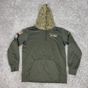 Minnesota Vikings Hoodie Mens Large Green NFL Football Nike Salute To Service
