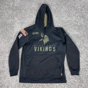 Minnesota Vikings Hoodie Mens Large NFL Football Nike Sweatshirt Salute Service
