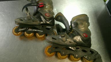Used FAST FIT ADJUSTABLE 3-6 Junior Roller Quad Skates Black Adjustable 11868-S000067080