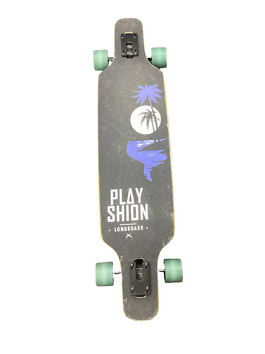 Used PLAYSHION Complete Skateboard Black Long 11613-S000175432