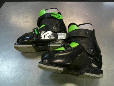 Used K2 XPLORER 2 Boys DH Ski Boot Green 215 MP - J03 11339-S000197786