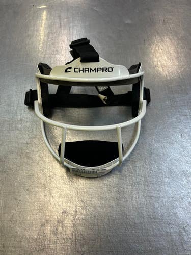 Used Champro MASK BB/SB Fielders Mask White LG 11339-S000197493
