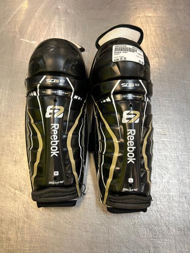 Used Reebok SC87 Youth Shin Guards Black 10" 11339-S000197649
