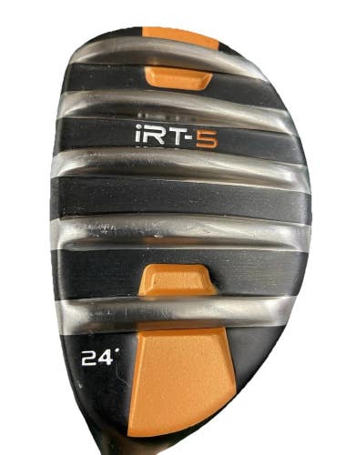 IRT-5 5 Rescue Hybrid 24* LH 75g Senior Flex Graphite 38.5" Nice Grip Lefty