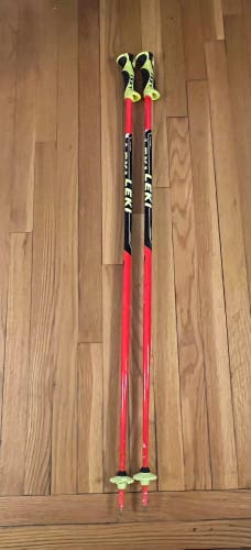 44in (110cm) Leki Slalom Racing Ski Poles (Used)