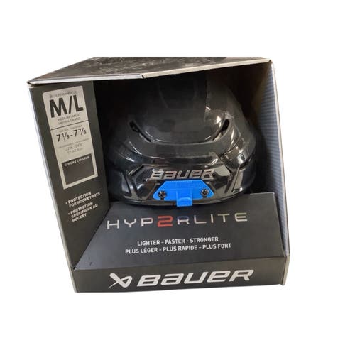 Bauer Hyperlite 2 Helmet- Medium/Large- Black