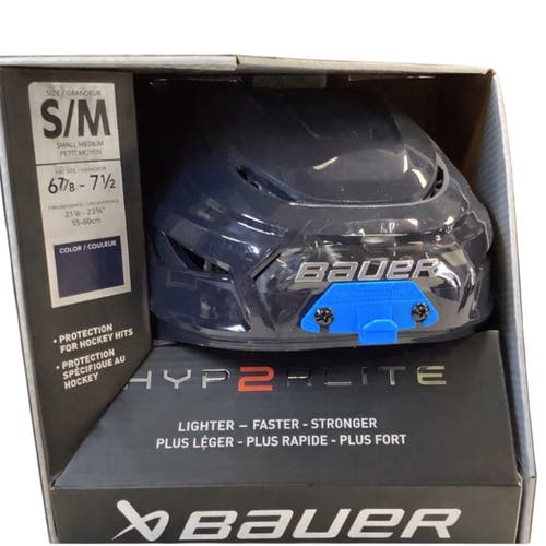 Bauer Hyperlite 2 Helmet- small/medium Navy