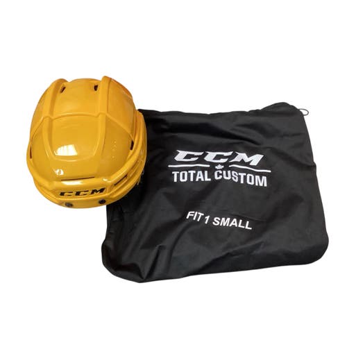 New yellow small CCM Super Tacks X Helmet (display)