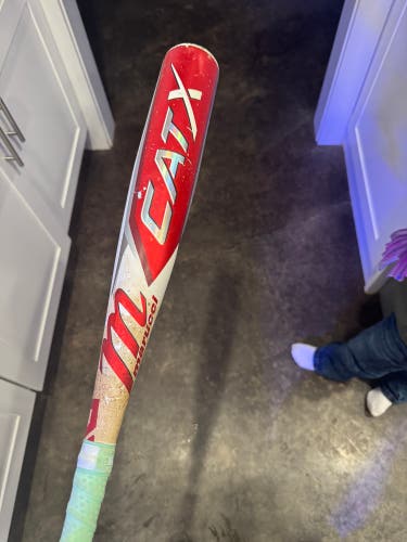 2023 Marucci CATX Alloy USSSA Certified Bat (-10) 17 oz 27" (Used) and Marucci cat 9 Pastime (-10)