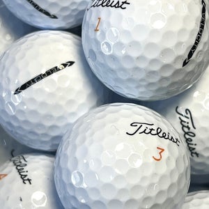 6 Dozen Near Mint AAAA White Titleist Velocity Used Golf Balls