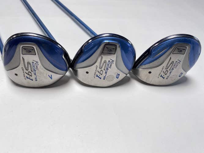 Cobra S9-1 M OS Wood Set 5 7 9 | 18* 21* 24* Tour AD 45g Ladies RH