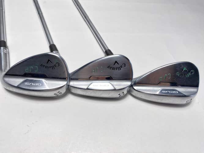 Callaway Opus Brushed Chrome Wedge Set 50* 12 | 54* 14 | 58* 10  DG Mid 115g RH