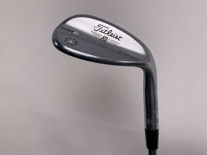 Titleist Vokey SM6 Tour Chrome Lob Wedge LW 58* 10 Bounce Wedge Steel Mens RH