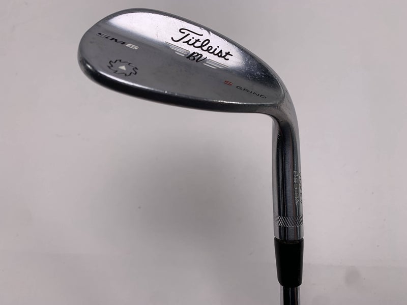 Titleist Vokey SM6 Tour Chrome Sand Wedge SW 56* 10 Bounce Wedge Steel Mens RH