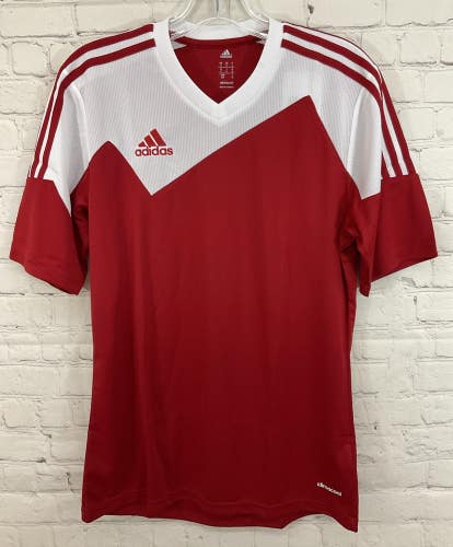 Adidas Z20262 Adult's CLIMACOOL Soccer Jersey University Red White Small