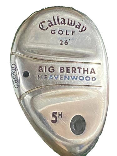 Callaway Big Bertha Heavenwood 5h Hybrid 26 RH Gems 55w Ladies Graphite New Grip
