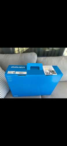 (Used) Bauer Supreme M40 Hockey Skates - Size 10 | Fit 1 | Fly-ti Black Steel + Extra (NEW) Steel