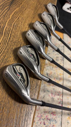 2015 Callaway XR Left Hand Iron Set Stiff Flex (Used)
