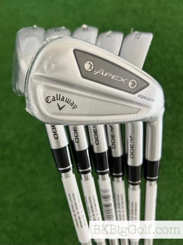 NEW Callaway Apex Ai300 24 Forged Iron Set 5-P / NS Pro Neo 75 Stiff