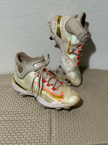 Nike Alpha Huarache Elite 4 Mid Playoff Pack Baseball Cleats FD2744-161 Size 8.5