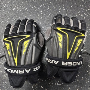 Used Under Armour NEXGEN Lacrosse Gloves Mens Black MD 11849-S000035663