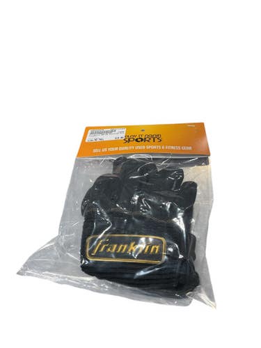 Used Franklin BB/SB Batting Gloves Black MD Tall 11834-S000044976