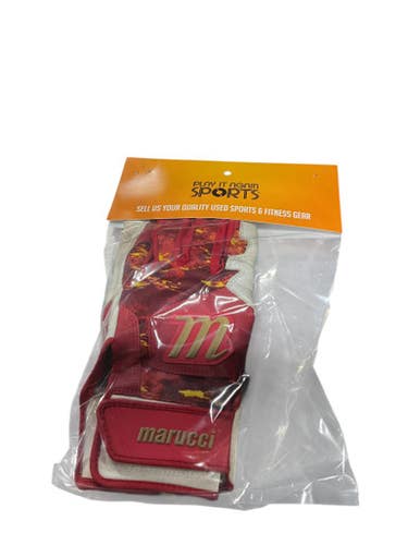 Used Marucci BB/SB Batting Gloves Red SM 11834-S000044951
