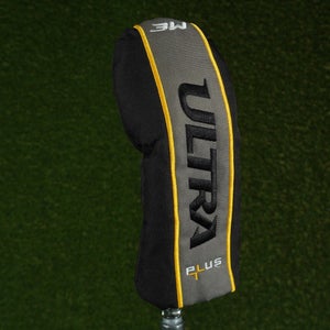 WILSON ULTRA PLUS 3 FAIRWAY WOOD 3W HEADCOVER BLACK / GRAY / YELLOW ~ LOOK!!