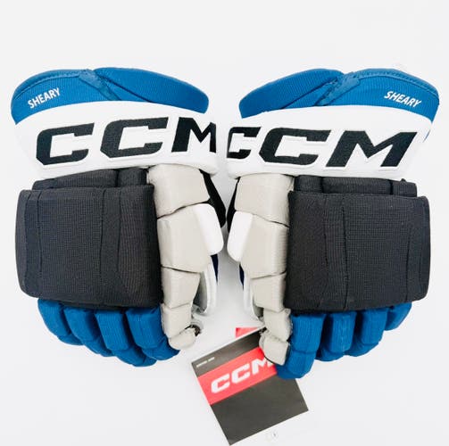 NHL Pro Stock CCM HGCL Hockey Gloves-13"-Grey Palms