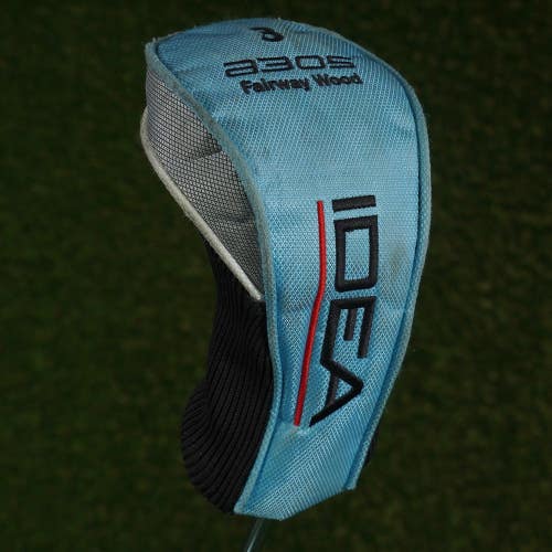ADAMS IDEA A3OS 3 FAIRWAY WOOD 3W HEADCOVER LIGHT BLUE / BLACK / GRAY ~ LOOK!!