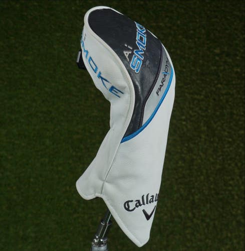 CALLAWAY AI SMOKE PARADYM FAIRWAY WOOD HEADCOVER WHITE/BLACK/BLUE CHANGEABLE #'S