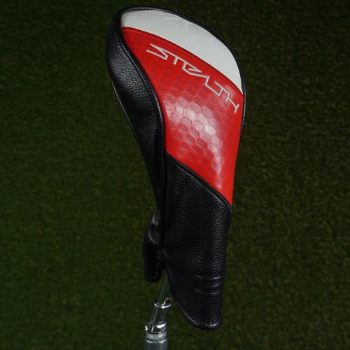 TAYLORMADE STEALTH 2 FAIRWAY WOOD HEADCOVER BLACK / RED / WHITE CHANGEABLE #'S