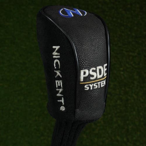 NICKENT PSDE SYSTEM FAIRWAY WOOD HEADCOVER FUZZY SOCK BLACK ~ LOOK!!