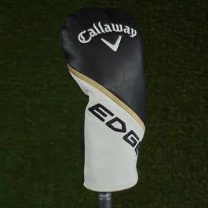 CALLAWAY EDGE FAIRWAY WOOD HEADCOVER BLACK / WHITE / GOLD CHANGEABLE #'S ~ LOOK!