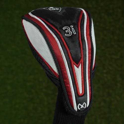 MAXFLI BLACK MAX 3 FAIRWAY WOOD 3W 3I HEADCOVER BLACK / RED / WHITE ~ LOOK!!