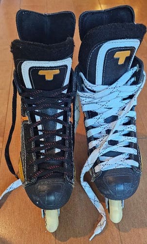 Tour G40 Stabilizer Acu-Flex Inline Skates w/Fusion Tech Aluminum Chassis Size 9 (Used)