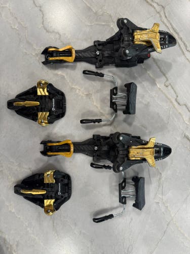 Marker Kingpin Alpine Touring Ski Bindings 110 mm Brake Width Max Din 13 (Used)